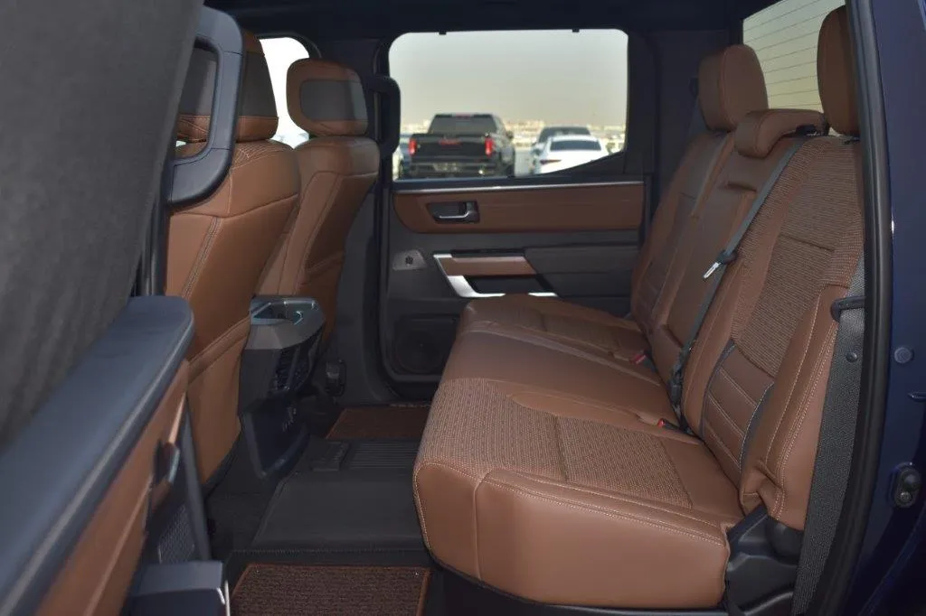 Tundra Platinum 2023  Interior | Toyota Tundra Crewmax Platinum1794 V6 3.5L Long Bed | Sahara Motors Dubai